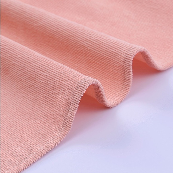 Color Block Square Neck Tiered Dress Pink/Tangerine - Picture 12 of 12